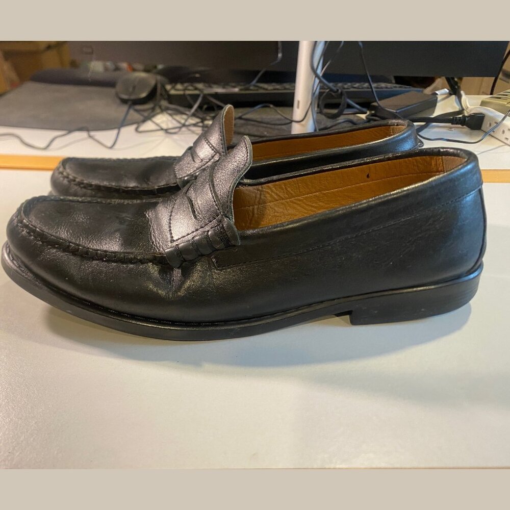 G.H. Bass & Co - Size 10.5W- Men's Classic Penny Loafers Flex Step in Black